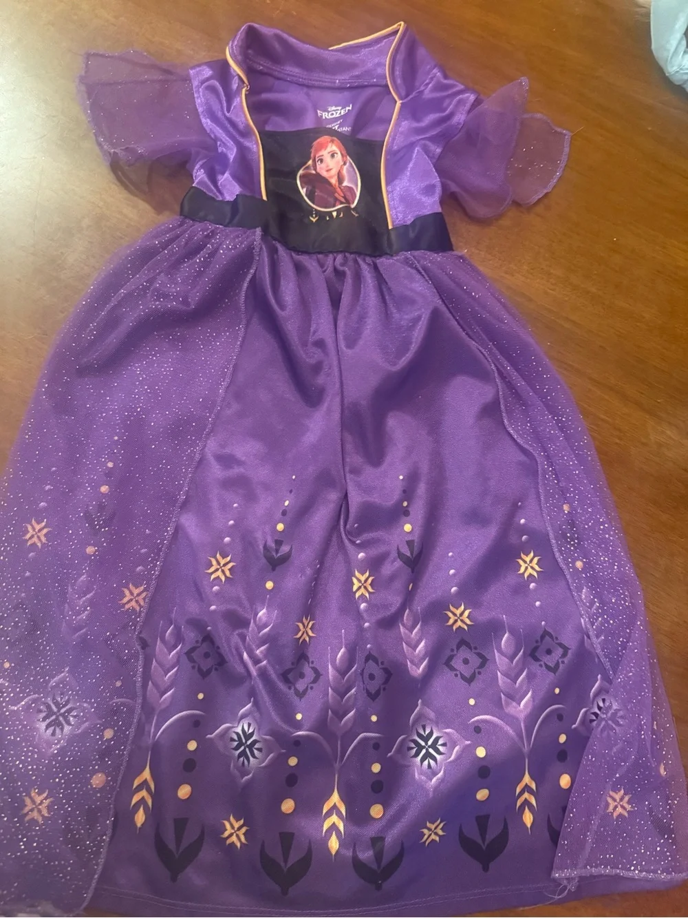 Purple Frozen-Inspired Girls' Princess Costume Dress